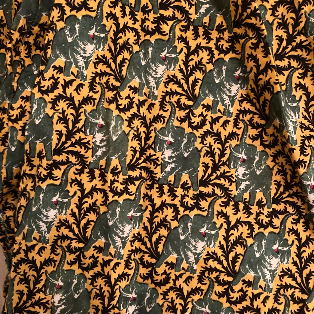 J. Crew Ratti Elephant Print Ruffle Top - Picture 7 of 10